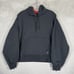 Nike Air Jordan Hoodie Womens 2X Black Oversized Fit Flight Fleece Satin