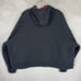 Nike Air Jordan Hoodie Womens 2X Black Oversized Fit Flight Fleece Satin