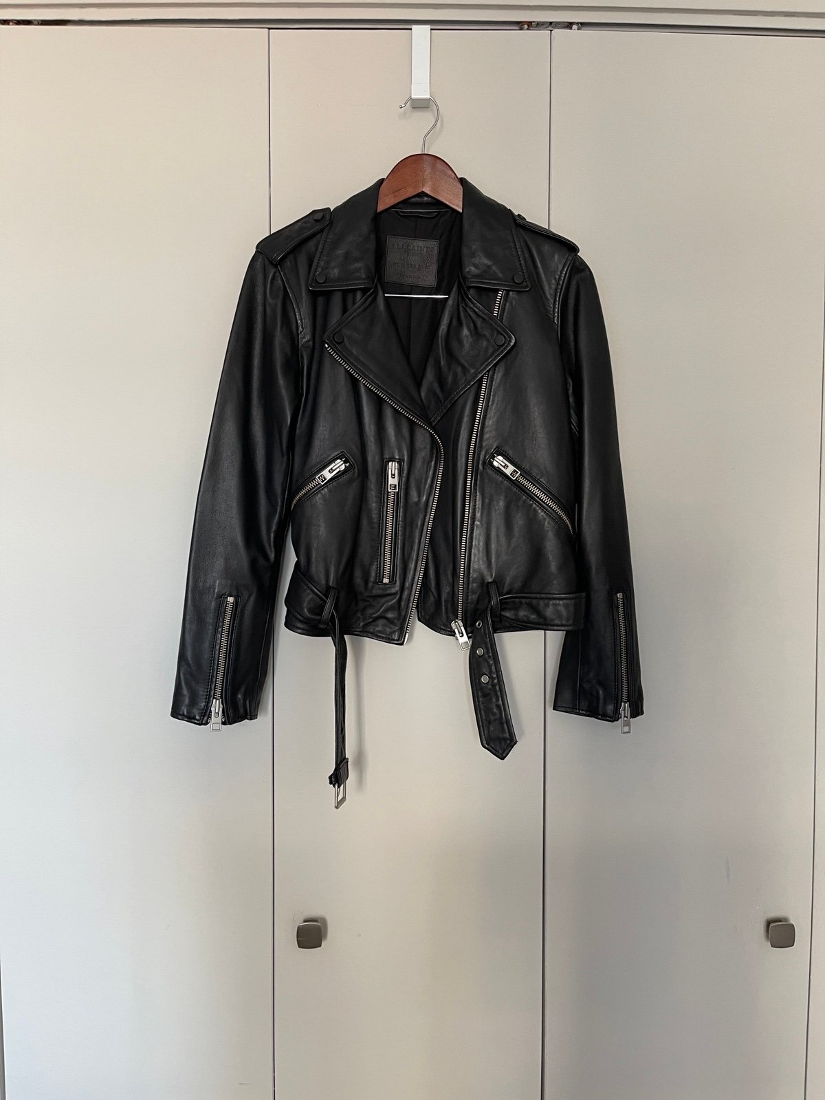 Allsaints Balfern Size 8 Leather Jacket