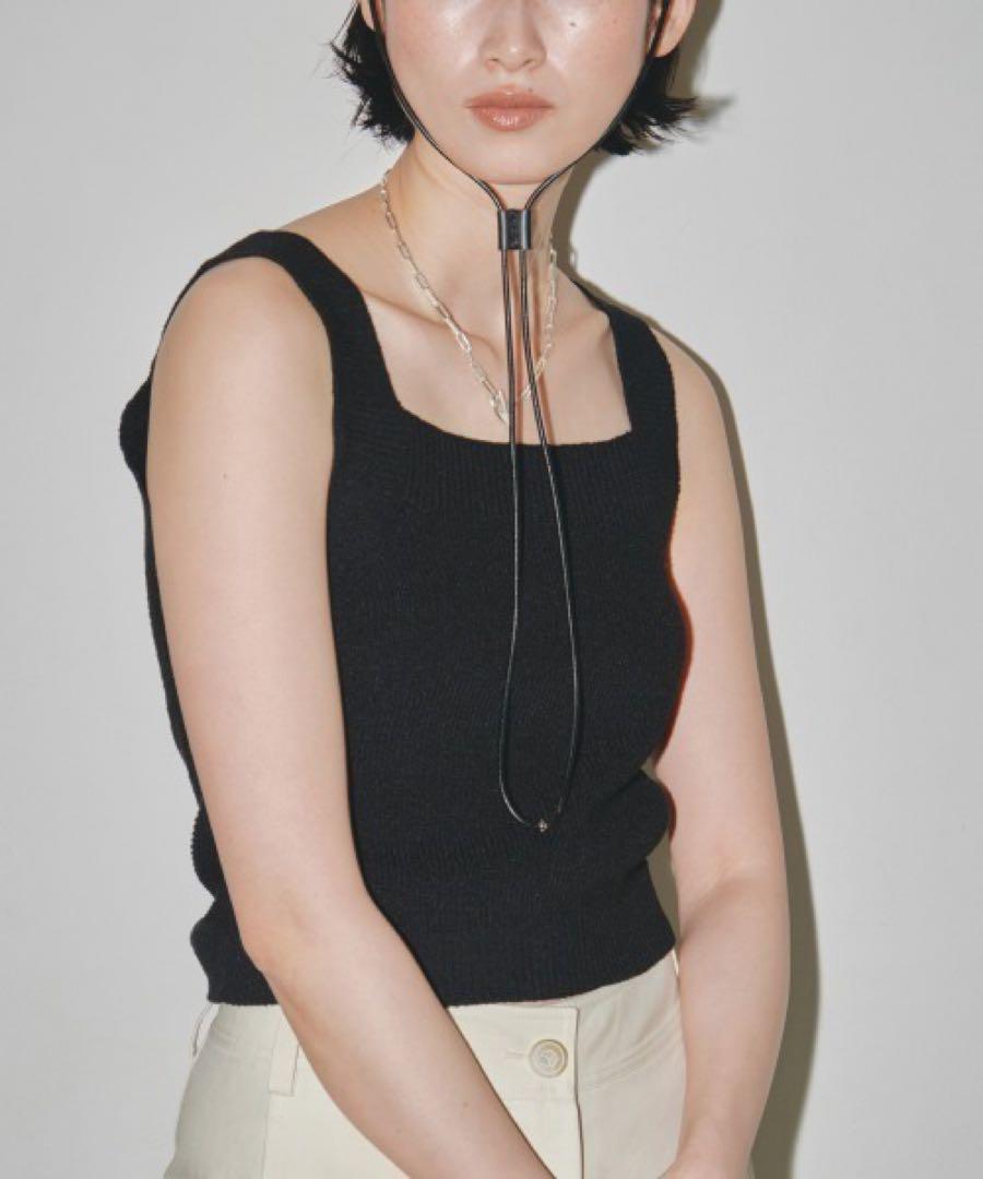 TODAYFUL Square Knit Tank Top, Excellent Condition