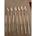 Gorham Stegor STAR SPRAY Stainless Flatware 7 Knives 6 Spoons Atomic Era MCM