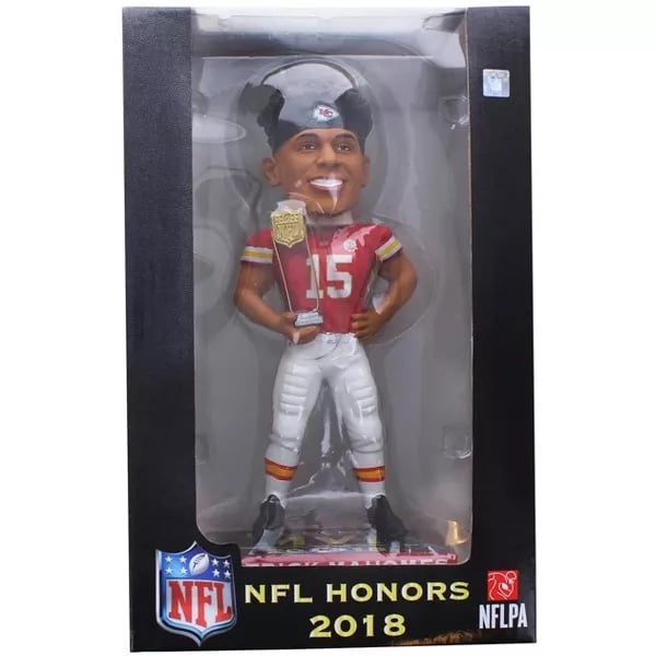 Patrick Mahomes Kansas City Chiefs 2018 MVP Bobblehead - NEW IN BOX