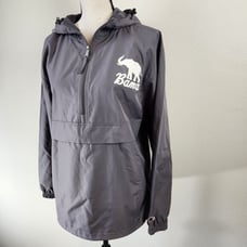 CHAMPION Alabama Crimson Tide Champion Kangaroo Pocket Gray Windbreaker Small