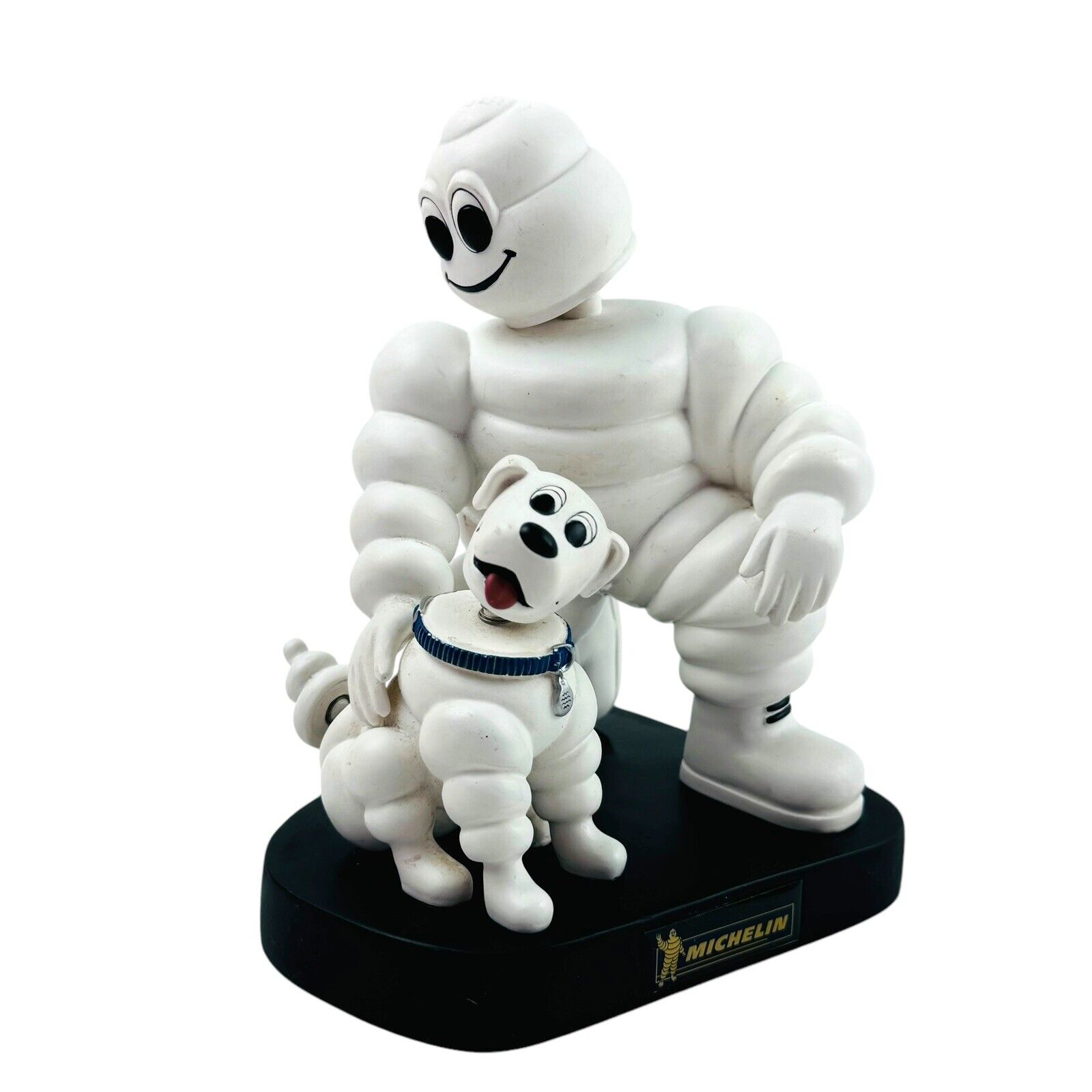 Limited Ed Michelin Man Bibendum w Dog Collectible Bobblehead Figurine No Box