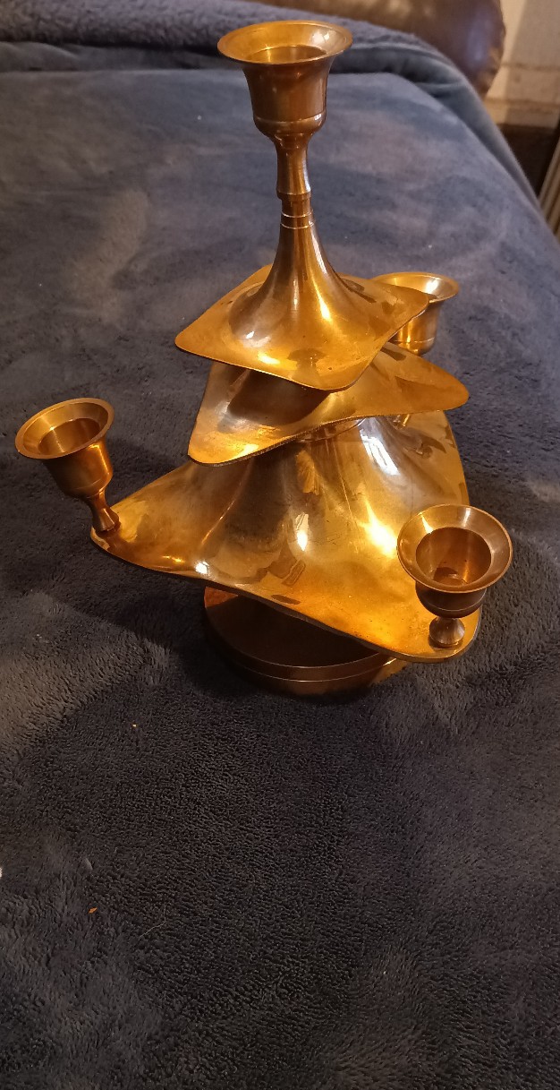 Vintage Brass Candle/ Incense holder