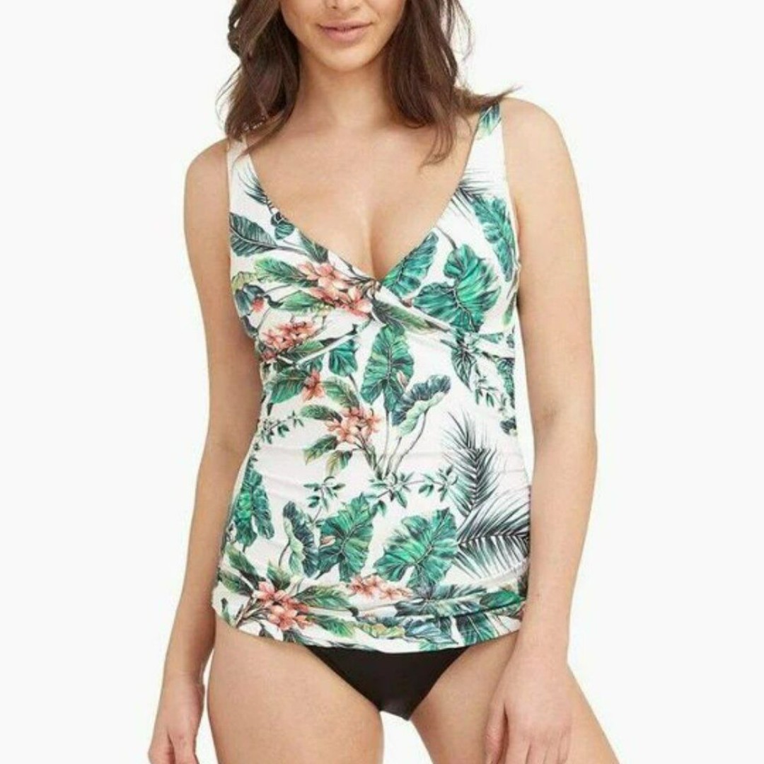 Sea Level Swim Tango Cross Front Singlet Tankini Swim Top