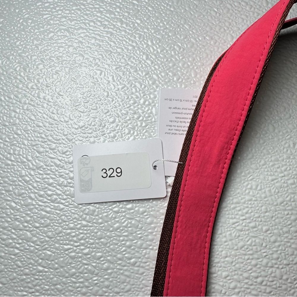NWT Lululemon Daily Multi-Pocket Tote Glaze Pink/Ancient Copper Pipping One Size - detail