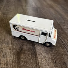 Snap On Tools Die Cast Truck Bank With Key Rare Ertl 9119PB Vintage 1990