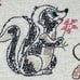 Vintage Bambi Cross Stitch Crib Quilt Handmade Thumper Flower Baby 33 x 52 Inch