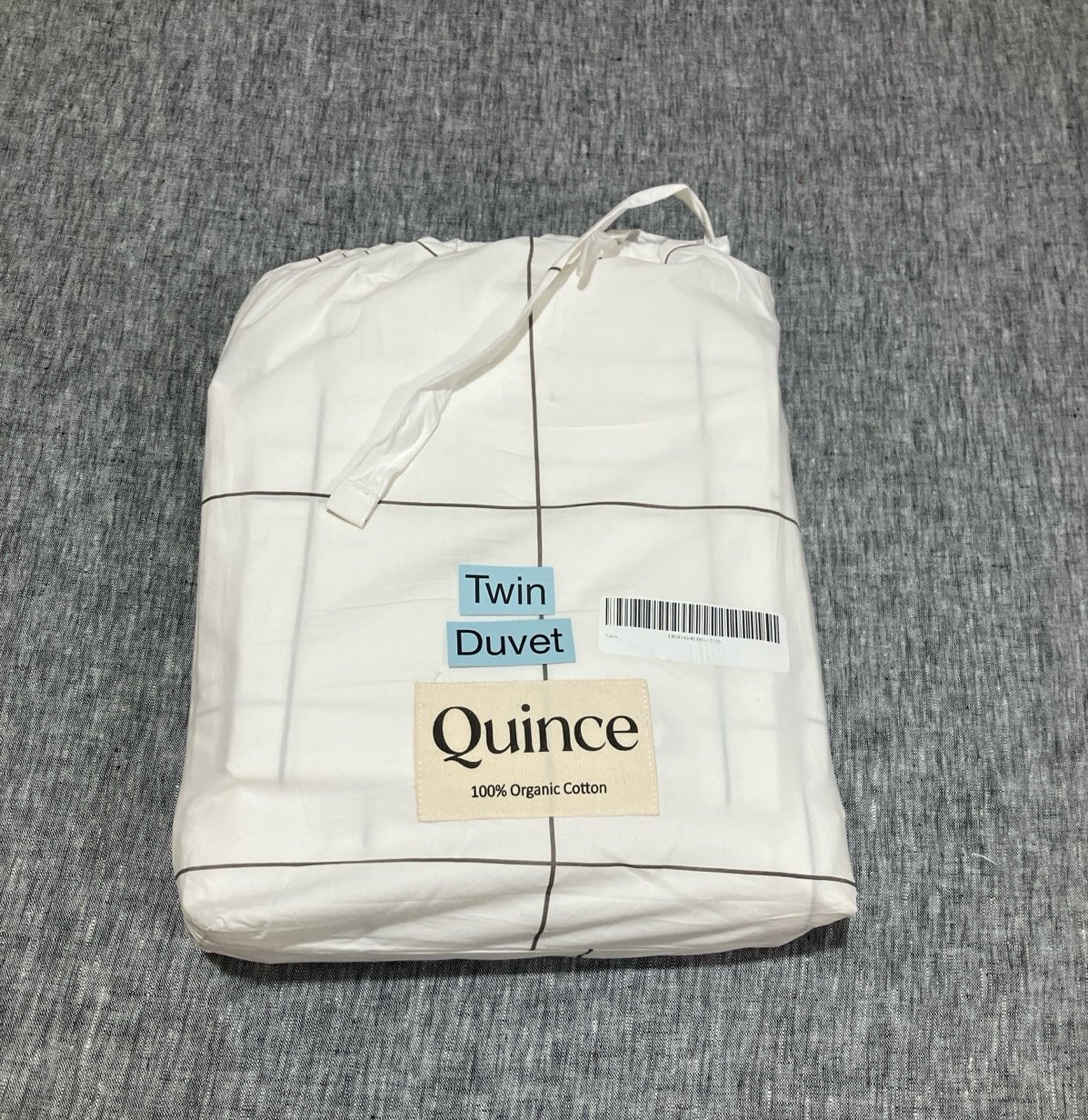 New Quince Organic Cotton Twin Duvet Cover I82