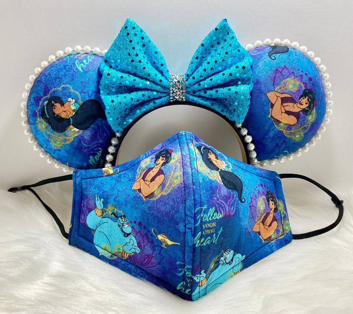 Inspired Aladdin & Jasmine Ears and Mask