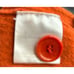 AKRIS PUNTO Orange Ribbed Wool Button Knit Top NWT Size X-Small