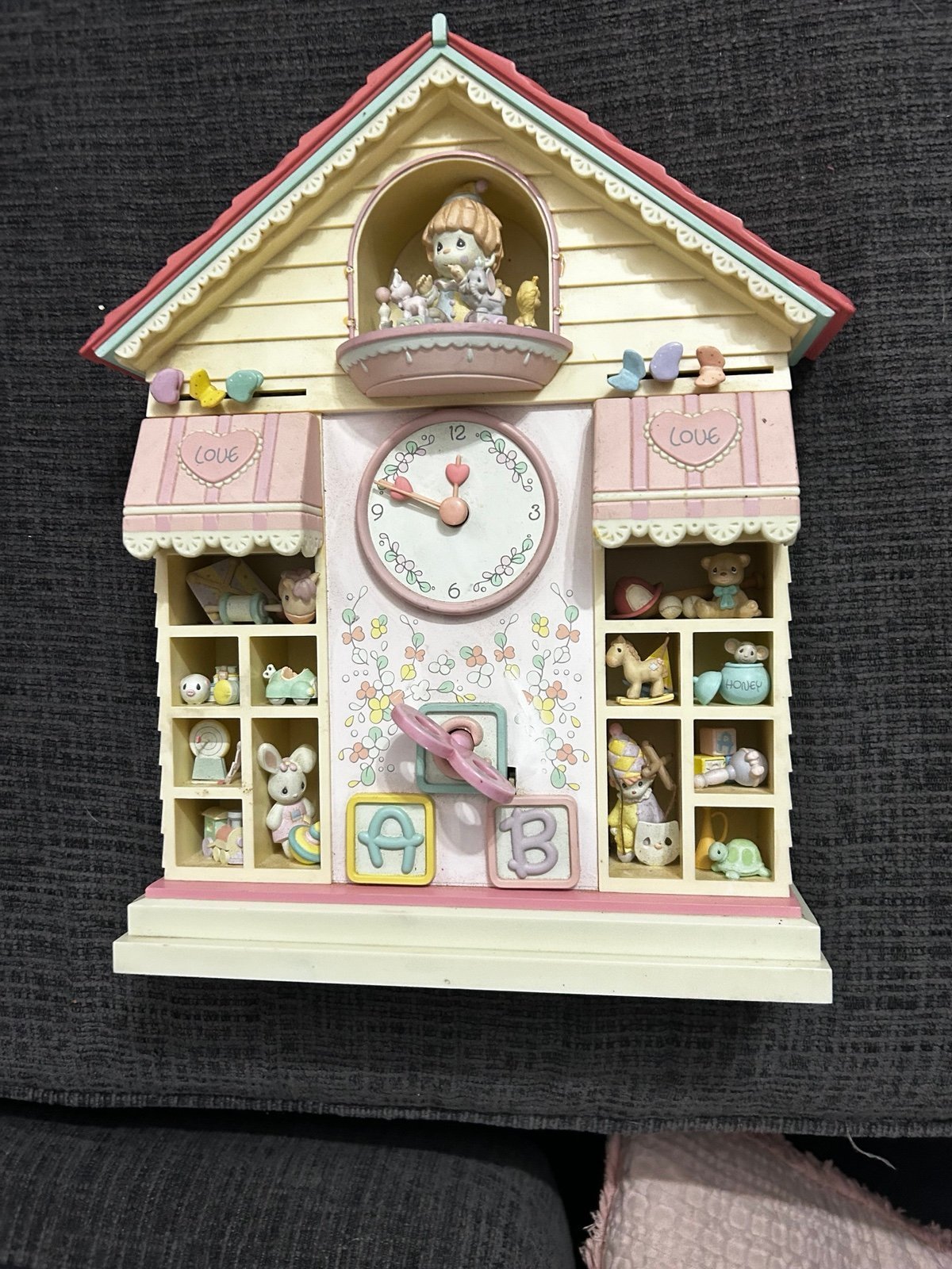 Rare precious moments clock
