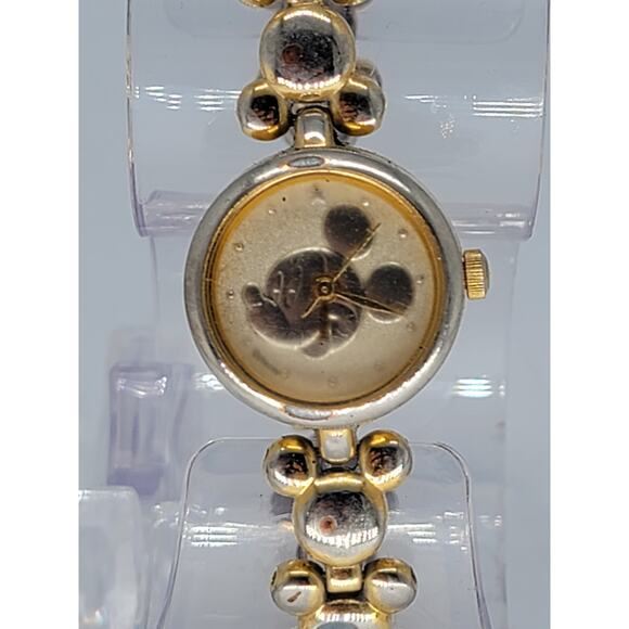 Mickey Mouse Gold Tone Ladies Watch