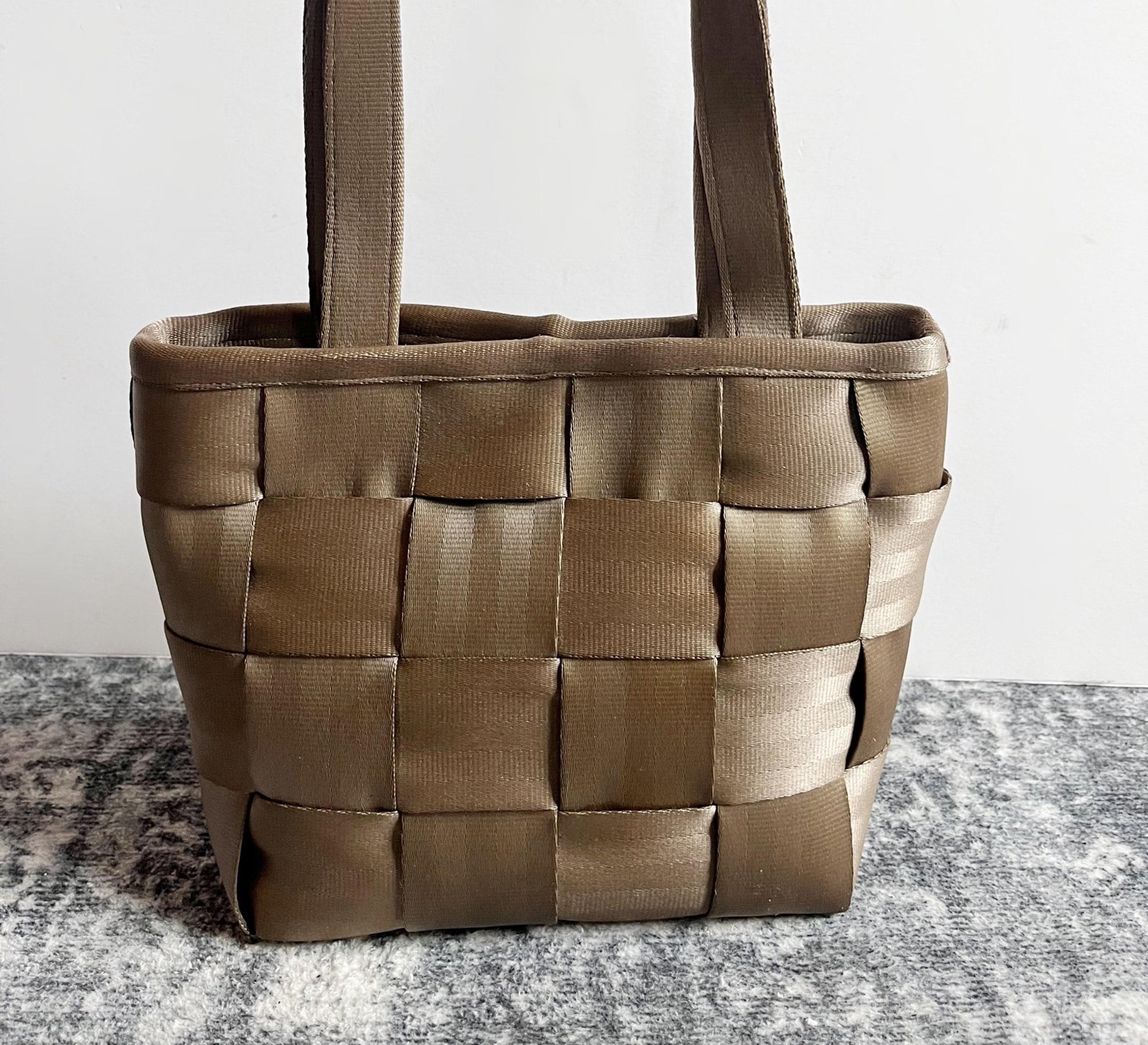 Harvey Seatbelt Small Beige Taupe Handbag Satchel tote bag purse Harvey’s cute