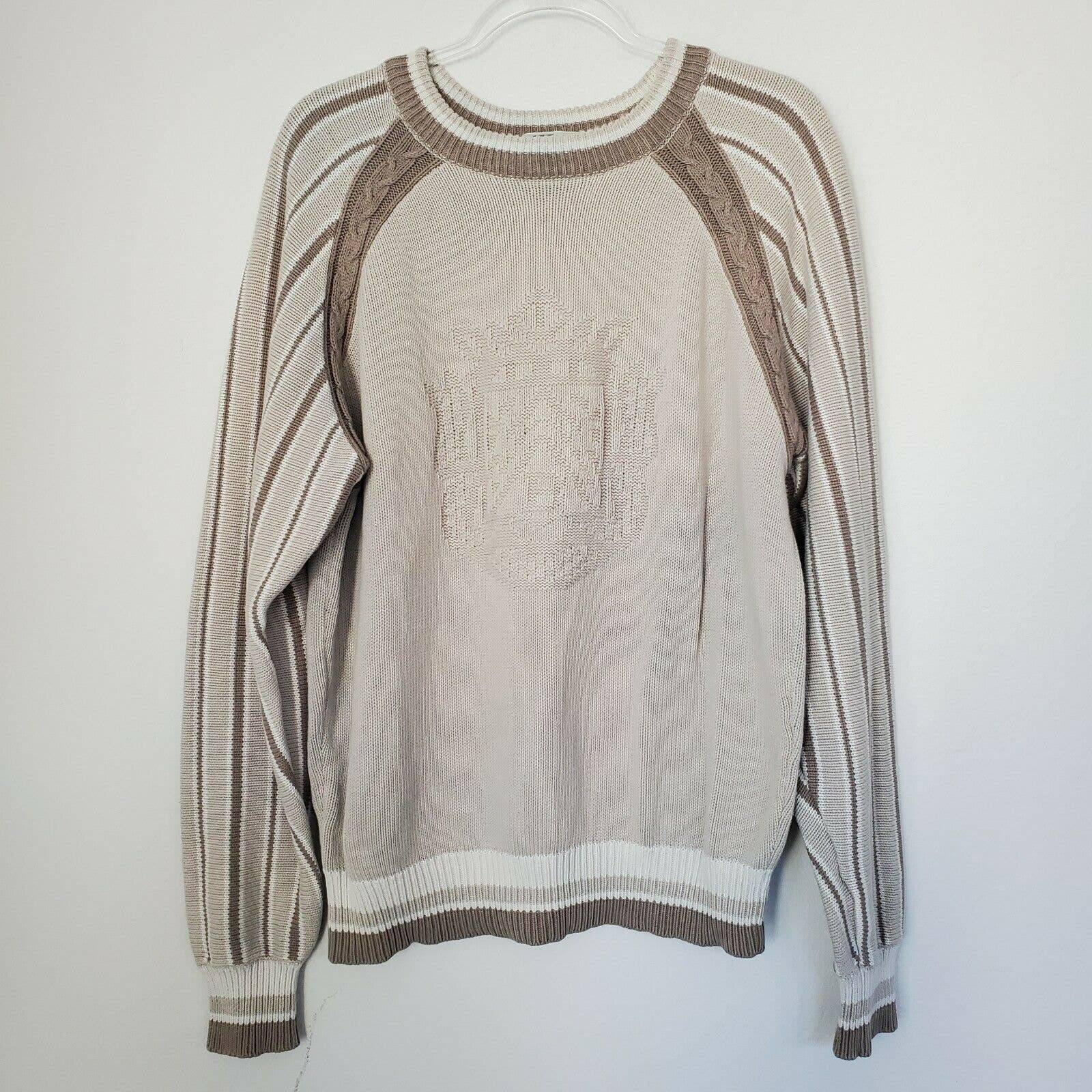 Vtg BJORN BORG Men's Knit Pullover Sweater Medium Rohdi Heintz Gray