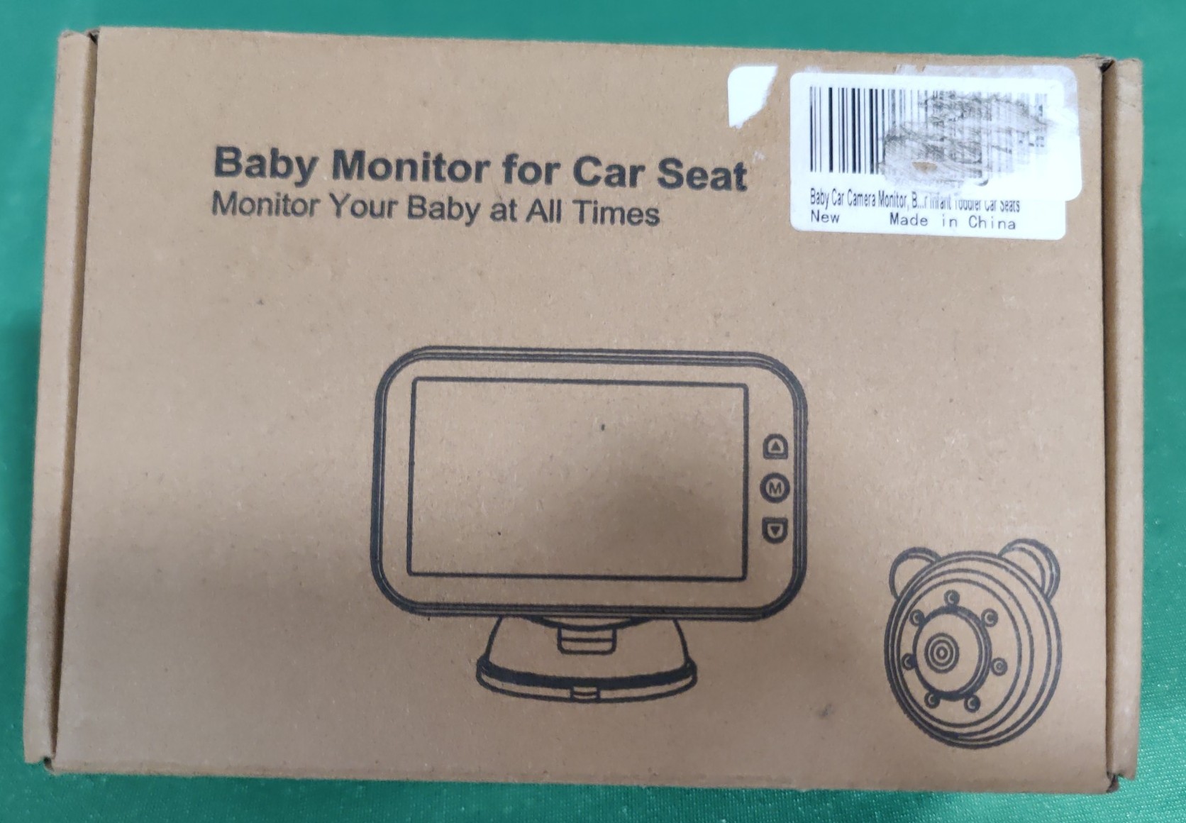 Baby monitor for car