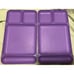 8 Tupperware Vtg 90’s Divided Lunch Trays Camping Purple Teal Pink Fuchsia #1535