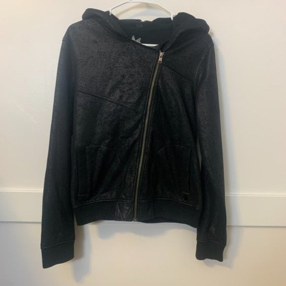 Volcom Black Assymetrical Bond With Me Jacket