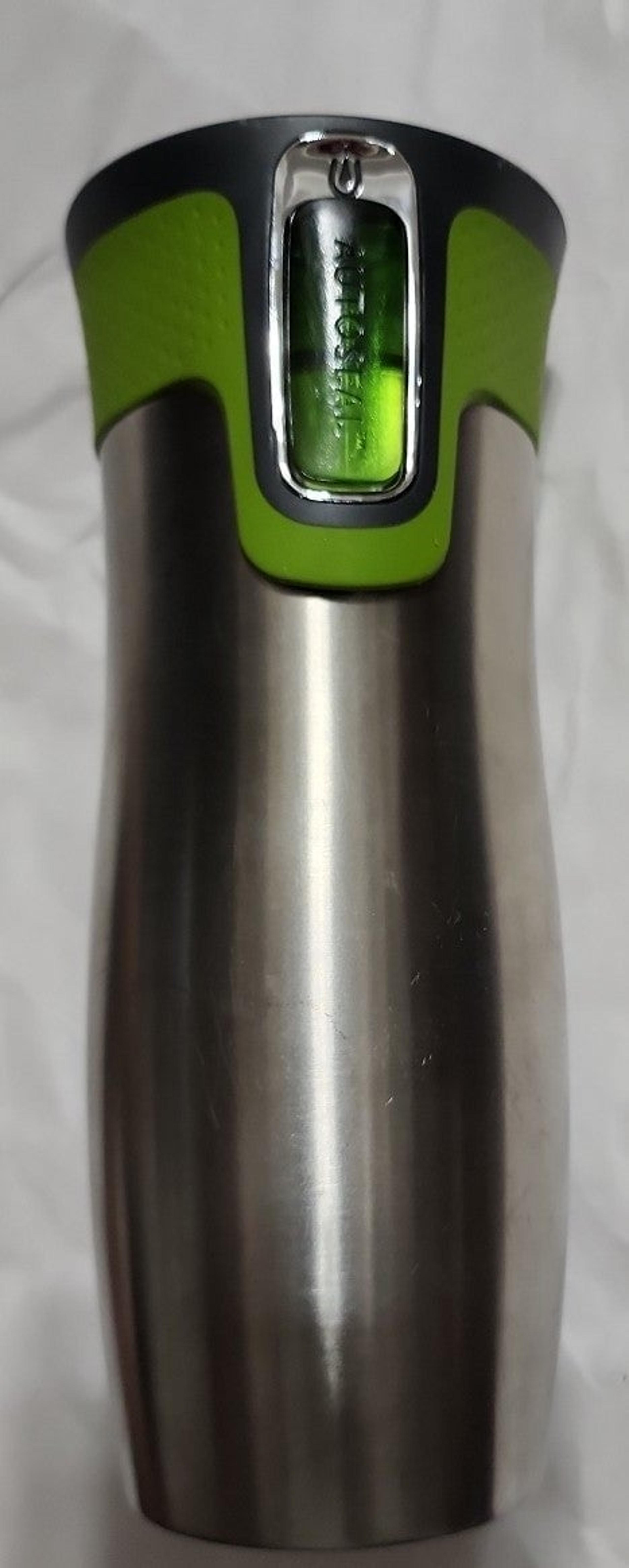 Contigo Stainless Steel Green & Black Auto Sealing Travel Mug Tumbler 16oz