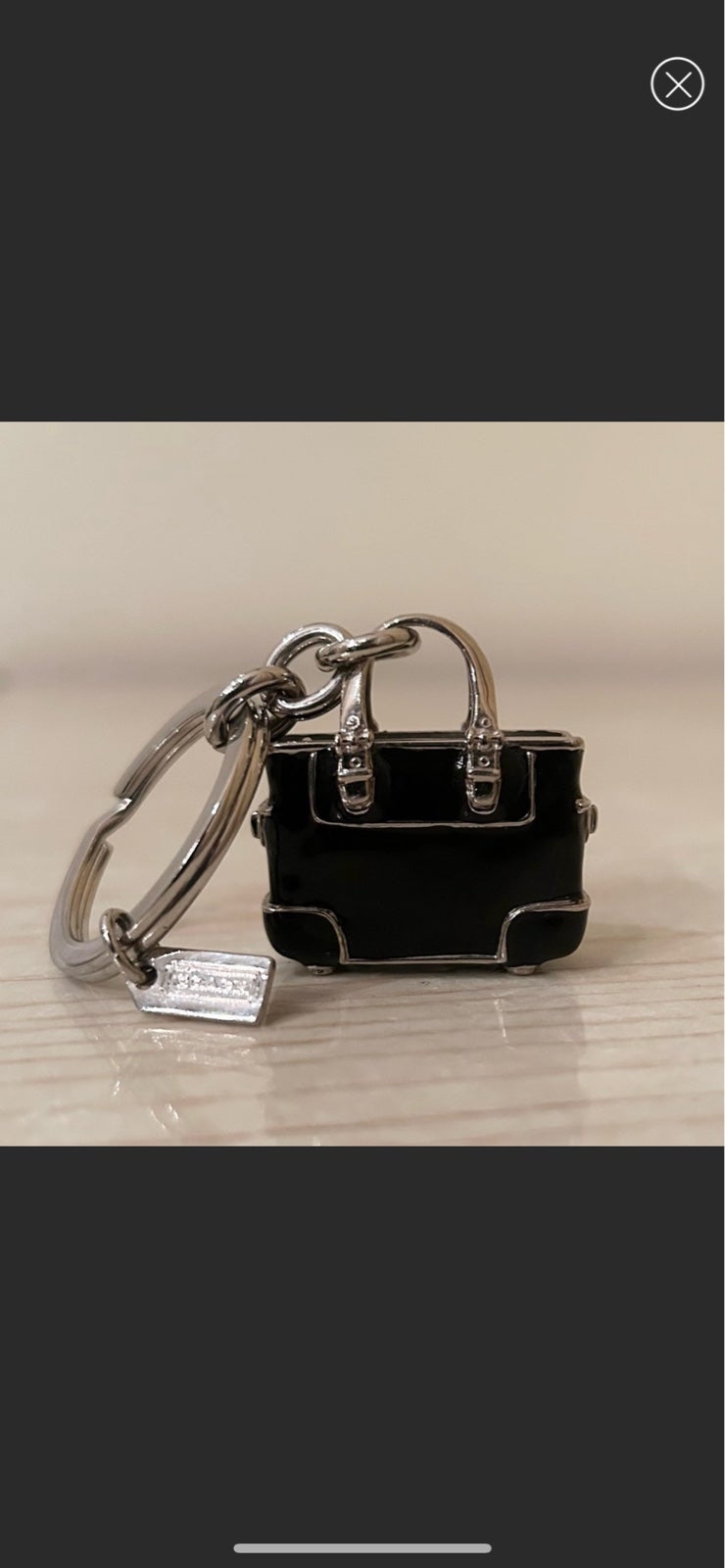 VINTAGE. NEVER USED Coach Handbag / Purse Keychain. VERY RARE.