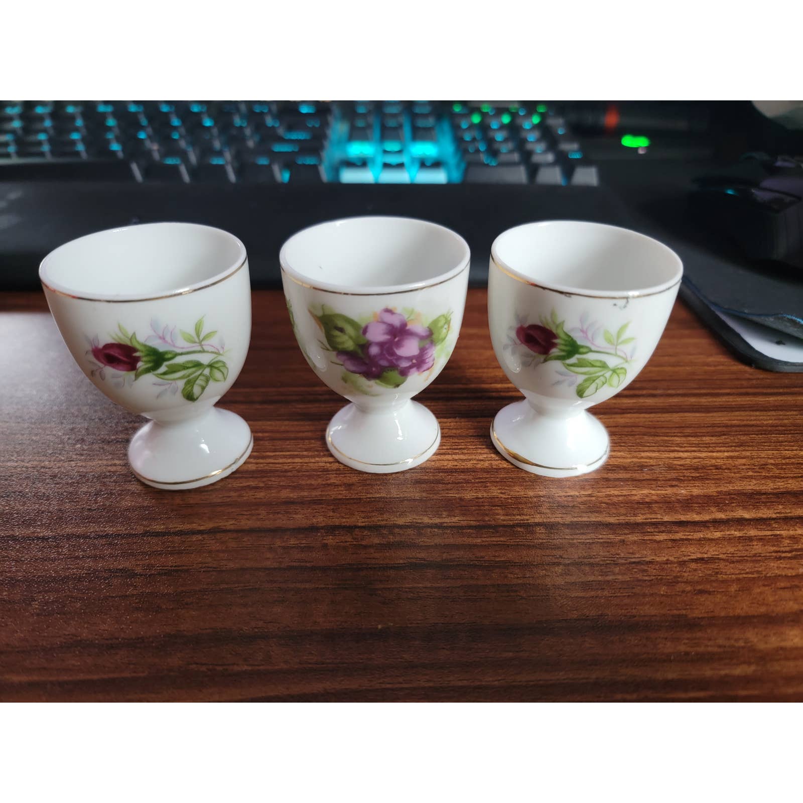 vintage porcelain egg cups