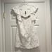Free People White Lace Mini Dress Square neck Embellishments Ruffle Sleeve XS