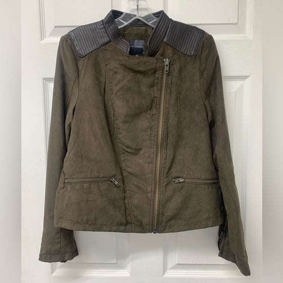 The Limited brown faux suede jacket sz L