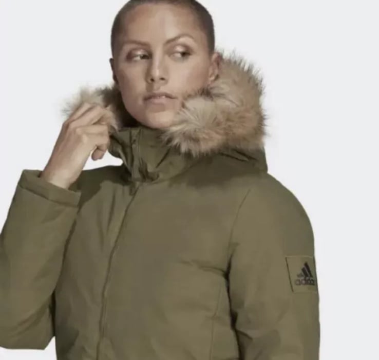 New Adidas Utilitas Hooded Parka Winter Jacket Women's Size M - NWT 160