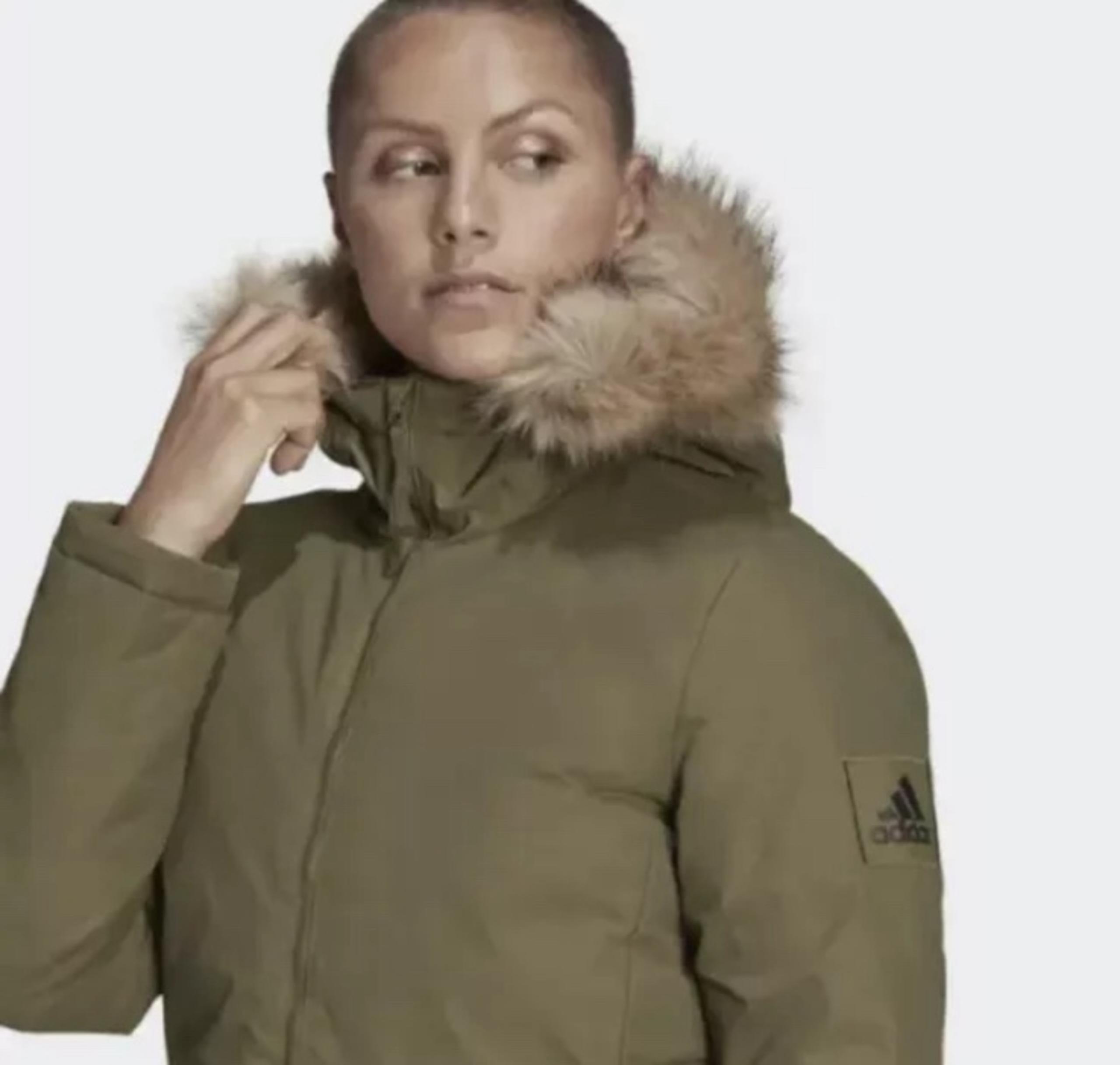 New Adidas Utilitas Hooded Parka Winter Jacket Women's Size M - NWT $160