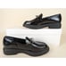 Alfani Galilyao Loafer Flats Womens 6.5M Black Faux Patent Slip On Y2K Shoes NWT