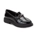 Alfani Galilyao Loafer Flats Womens 6.5M Black Faux Patent Slip On Y2K Shoes NWT