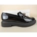 Alfani Galilyao Loafer Flats Womens 6.5M Black Faux Patent Slip On Y2K Shoes NWT