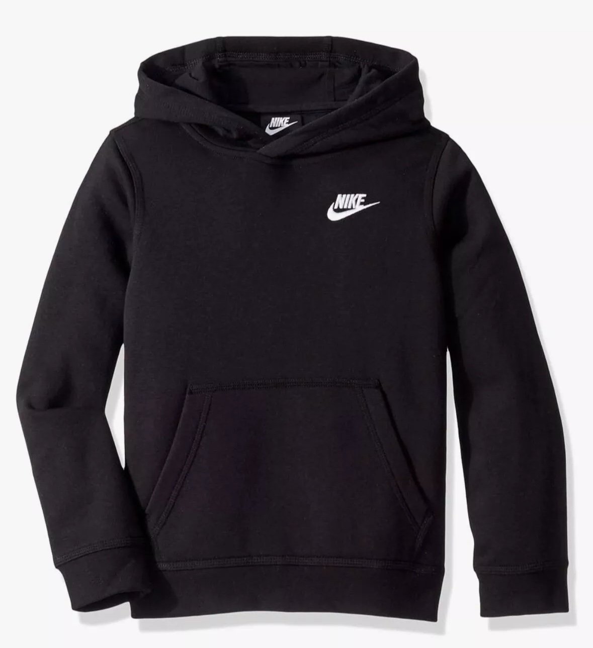 Boys Nike Club Fleece Hoodie Black Size medium New With Tags BV3757-011