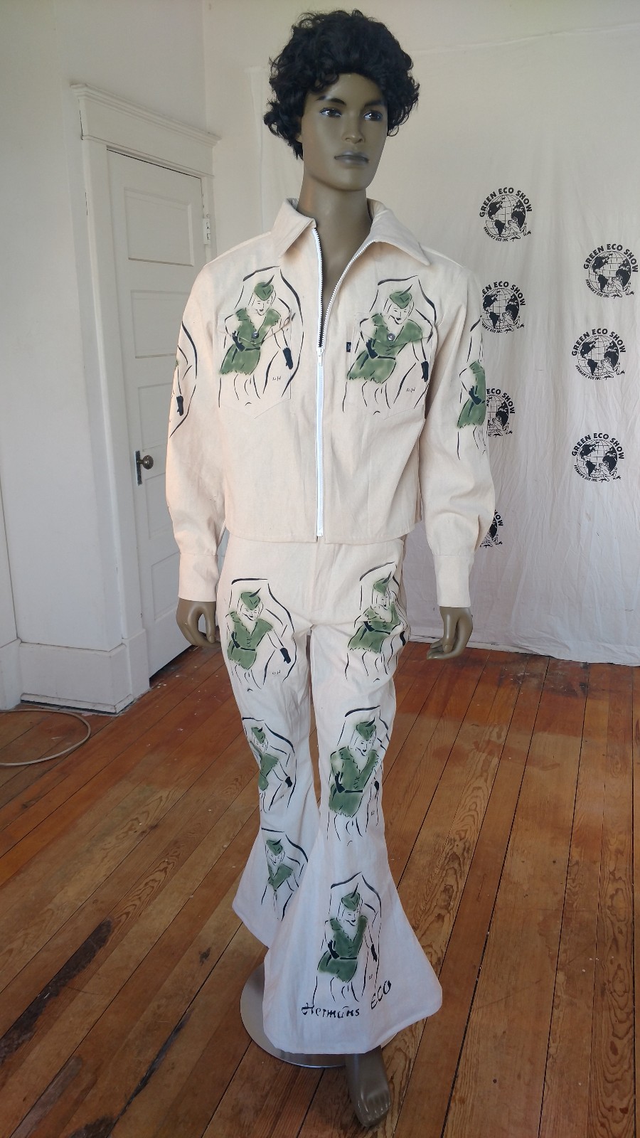 Mens Suit 42 Robinhood Hermans Eco USA Bells