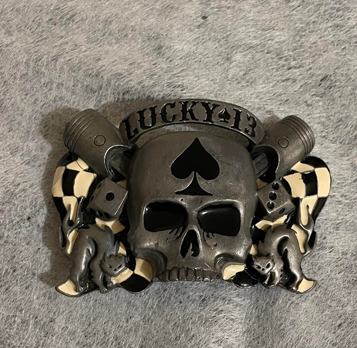 Lucky 13 Skull Belts for Men Mercari