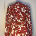 Grace Elements women’s red & orange paisley stretchy blazer size 10