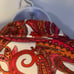 Grace Elements women’s red & orange paisley stretchy blazer size 10