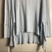 Free People Sky Blue Catalina High Low Side Slit Raw Hem Thermal