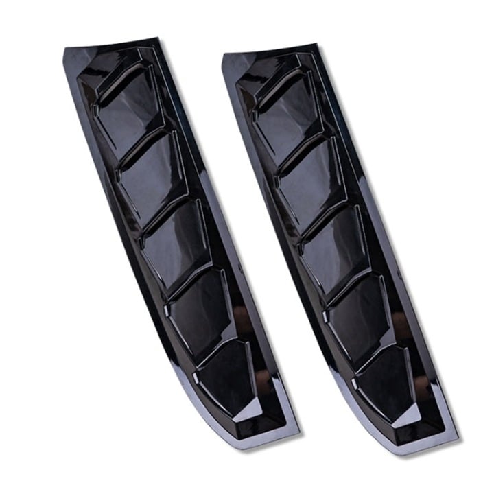 NEW 2PCS 2016-2020 Honda Civic Sedan Rear Side Window Louver Scoop Cover Black