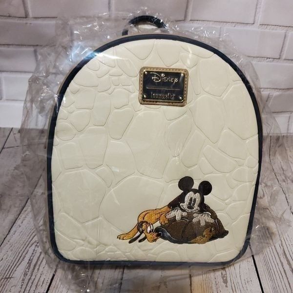 Disney Loungefly Mickey Mouse TurtleShell Embroidered Mini Backpack