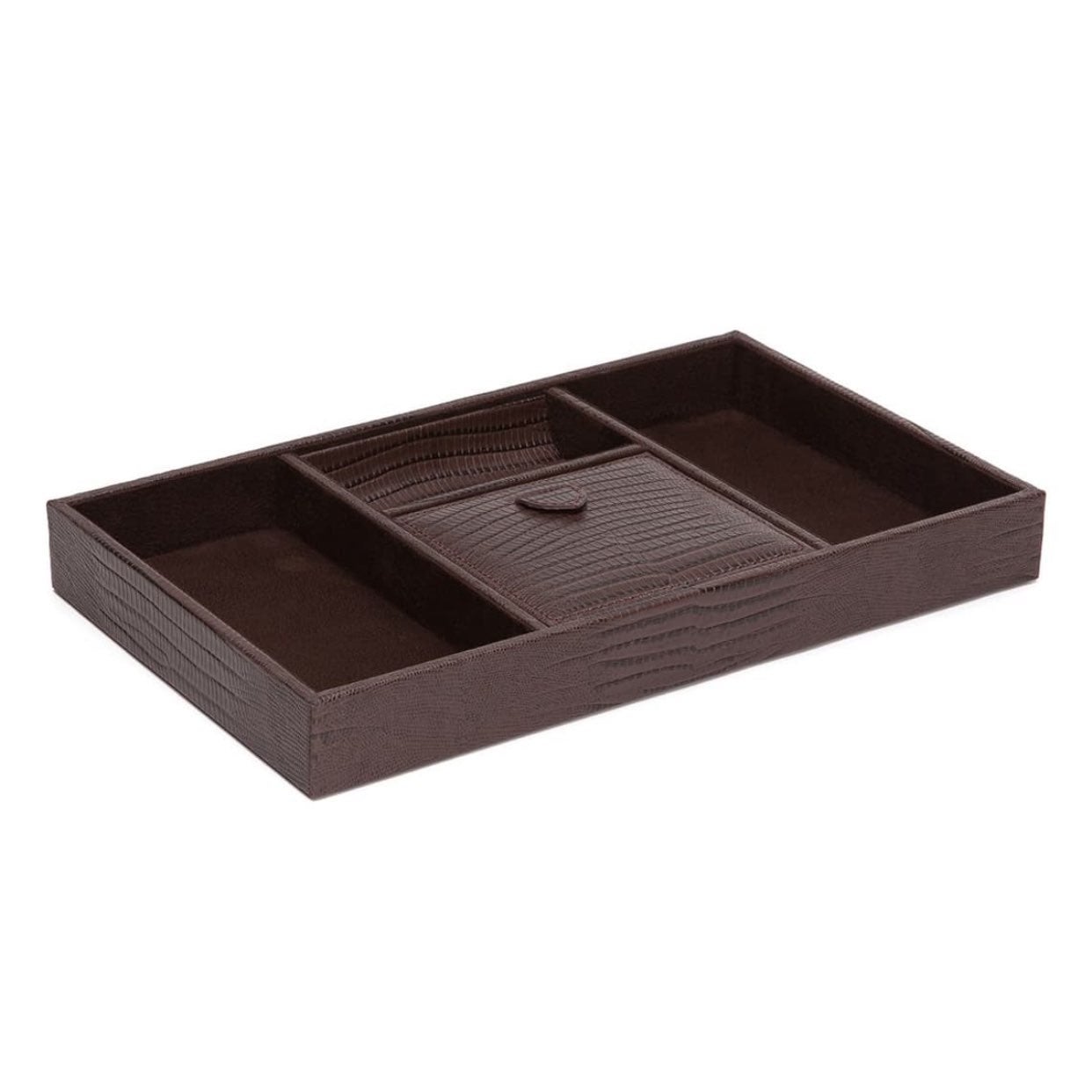 Wolf Blake Valet Tray Brown Leather