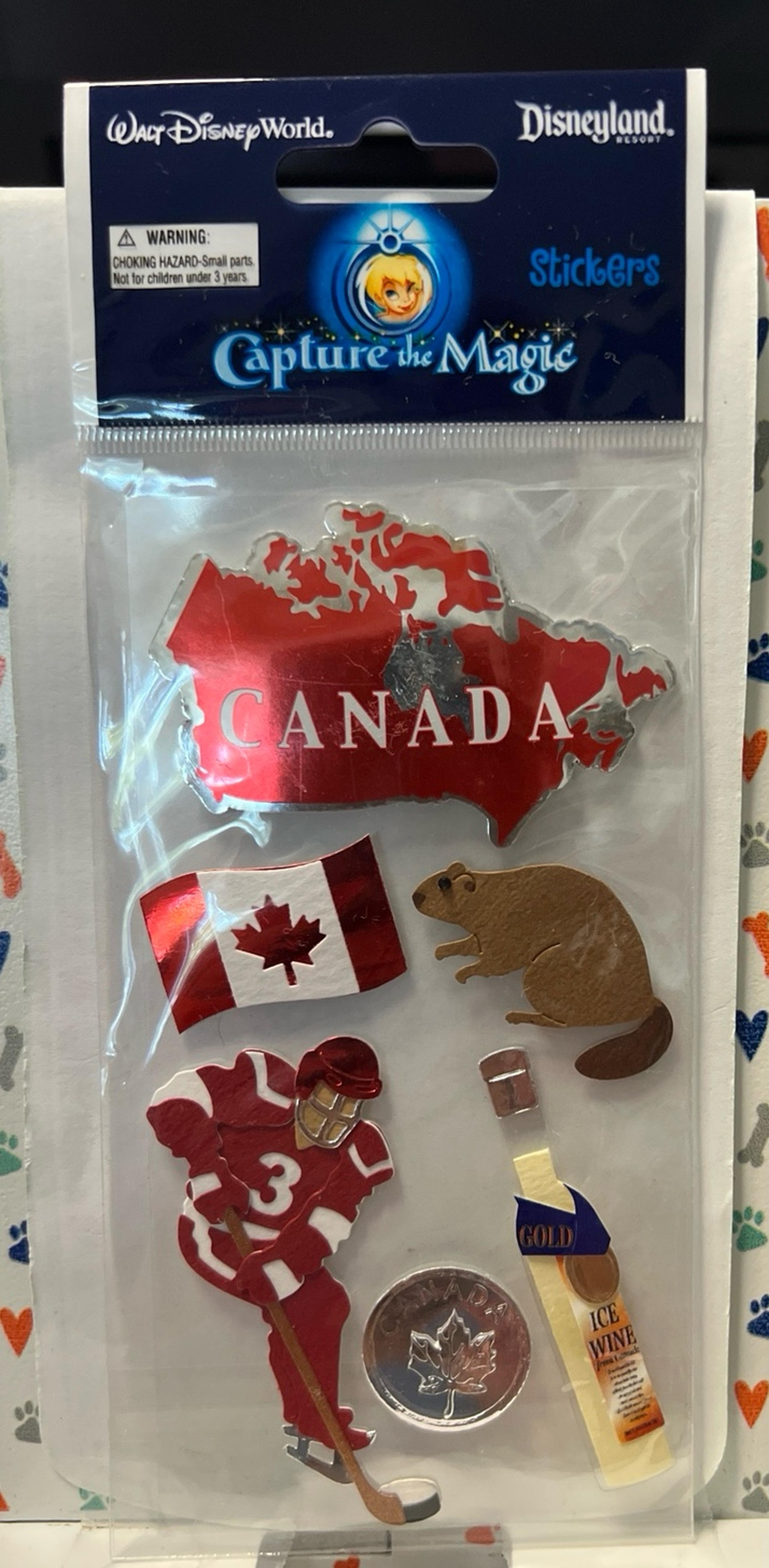 Disneys Canada Scrapbook Sticker