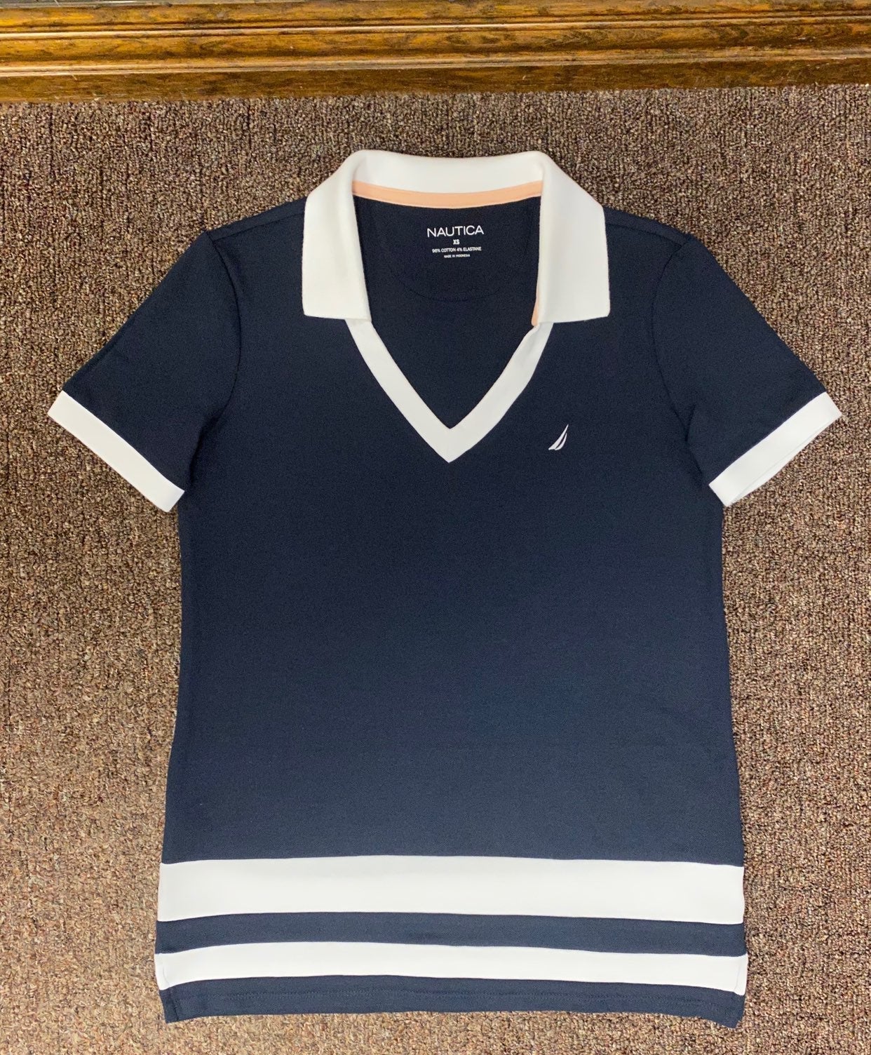 NWOT Nautica Polo Shirt XS Navy