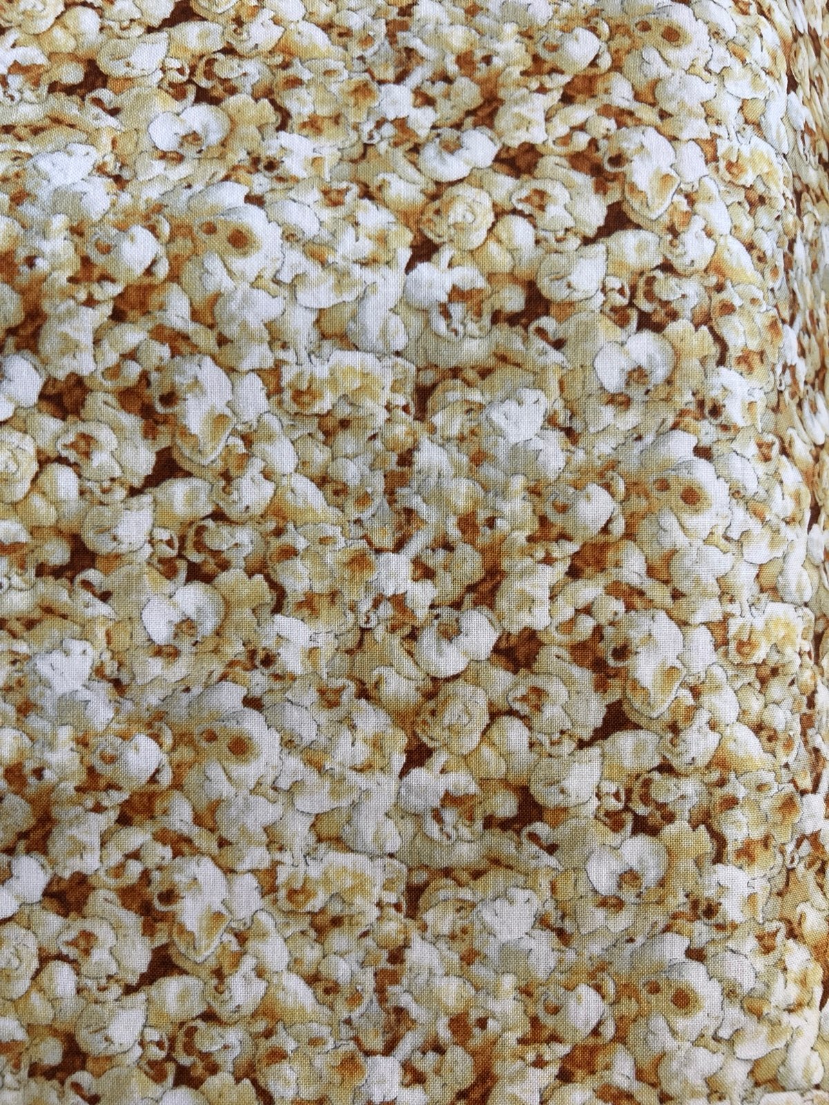 Fa-164 Yellow, Brown and White Popcorn Fabric