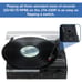 Jensen 3-Speed Stereo Turntable with Built-in Speakers Easy Controls