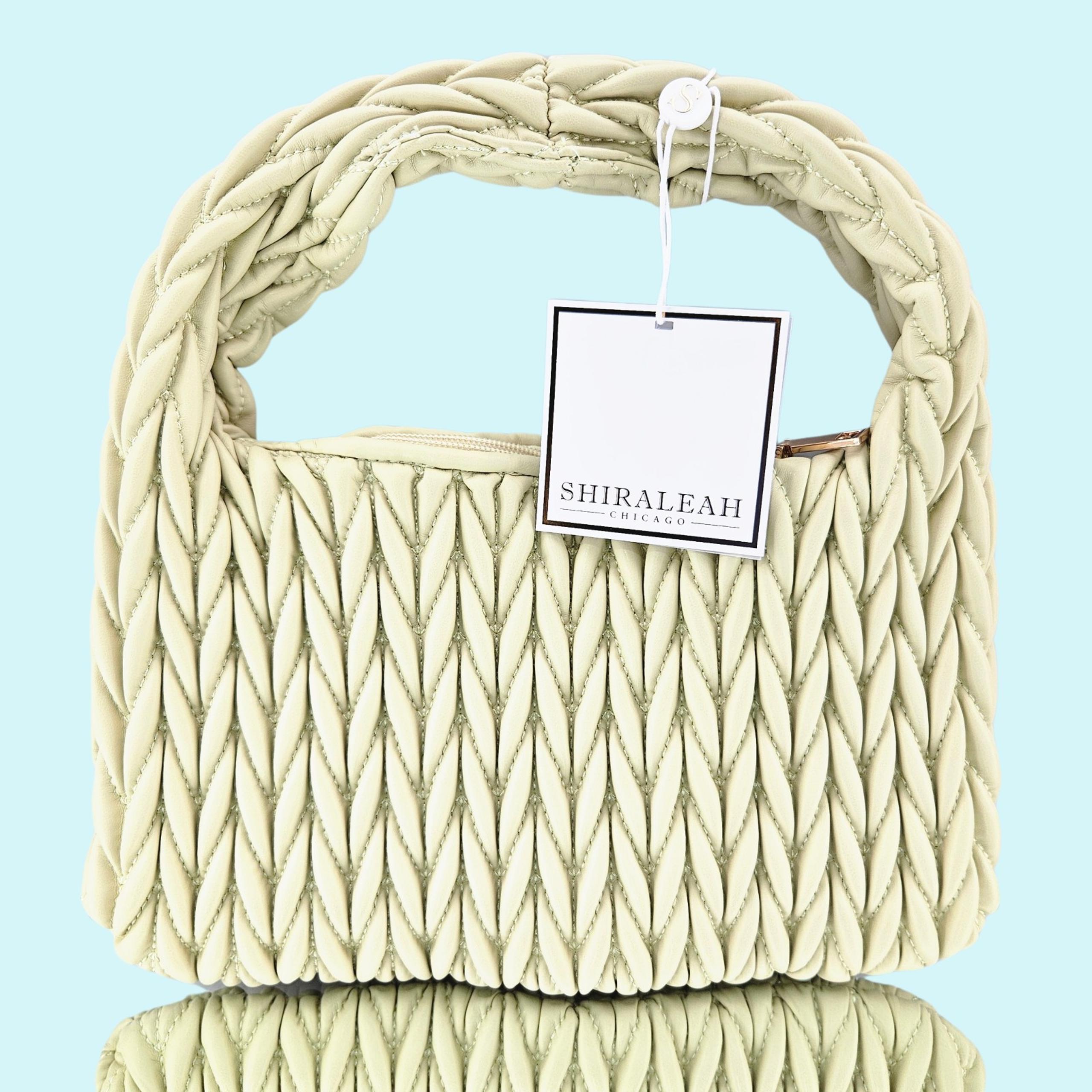 Shiraleah Chicago Purse Pistachio Aster Mini Shoulder Bag Faux Leather Pastel