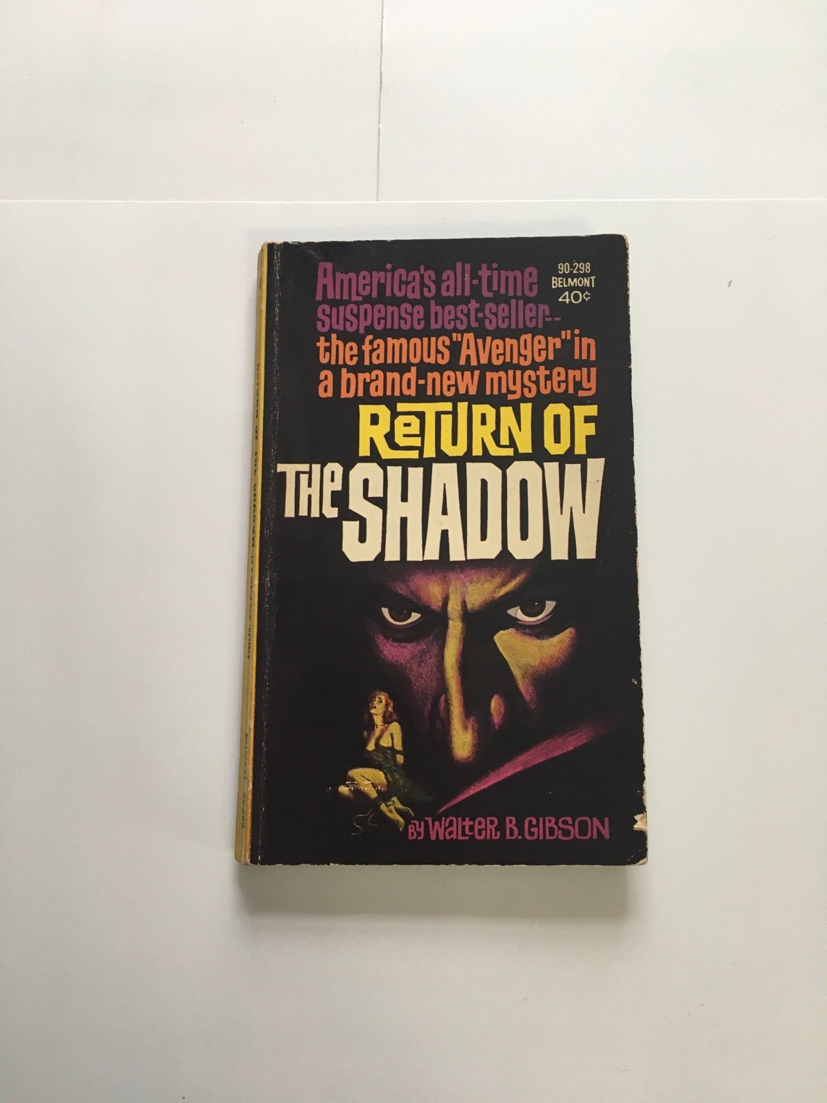 Return of the Shadow by Walter B Gibson First Printing 1963 Paperback Book