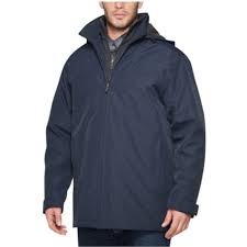 Weatherproof Men's Ultra Tech Full Zip Jacket With Detachable Hood in Midnight