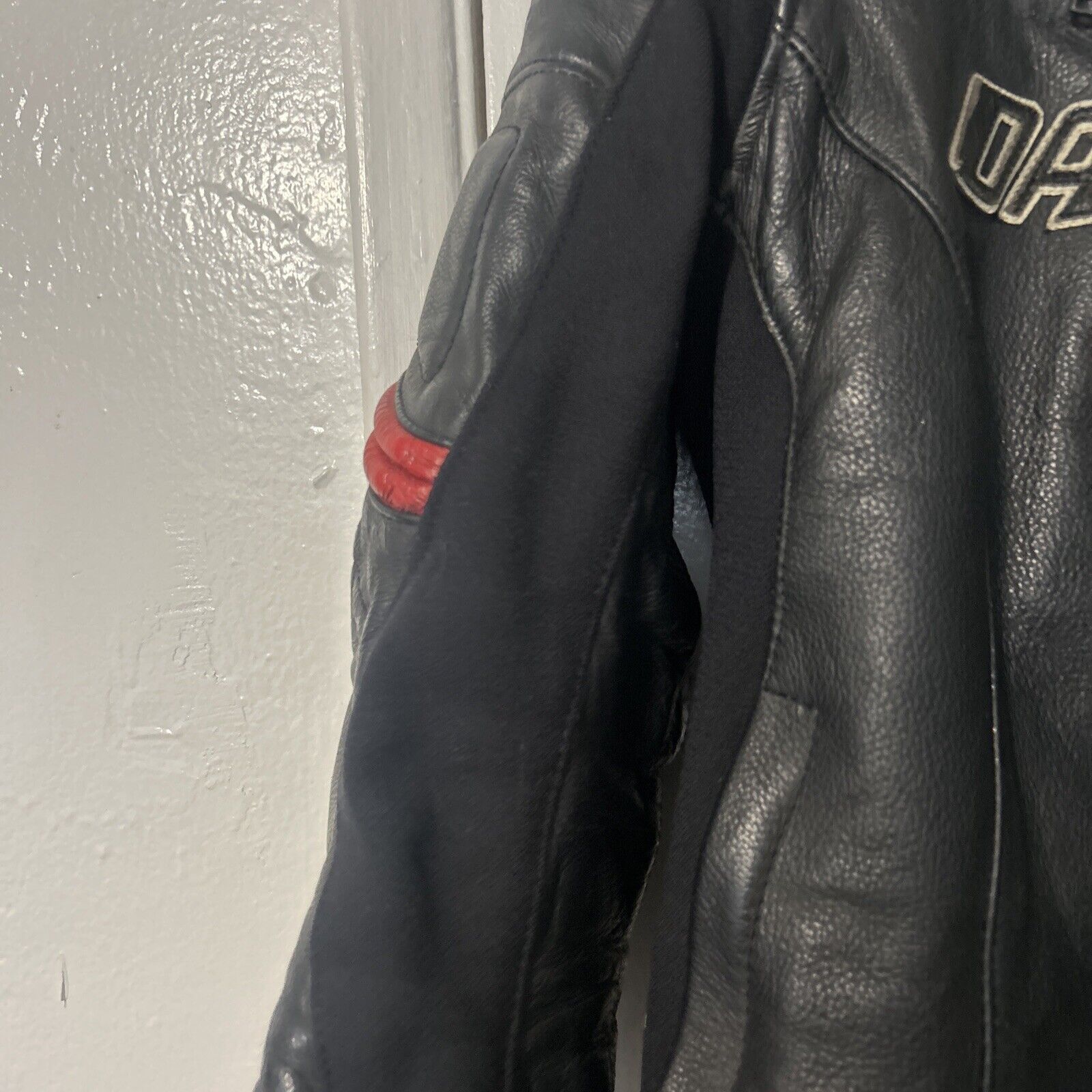 Dainese Ladies' Racing Leather Jacket - Black / Red Size 40 Used